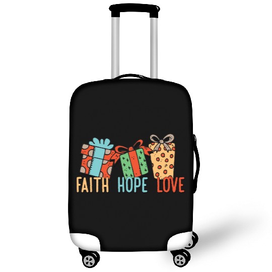 Religious Family Christmas Matching Costume Faith Luggage Covers