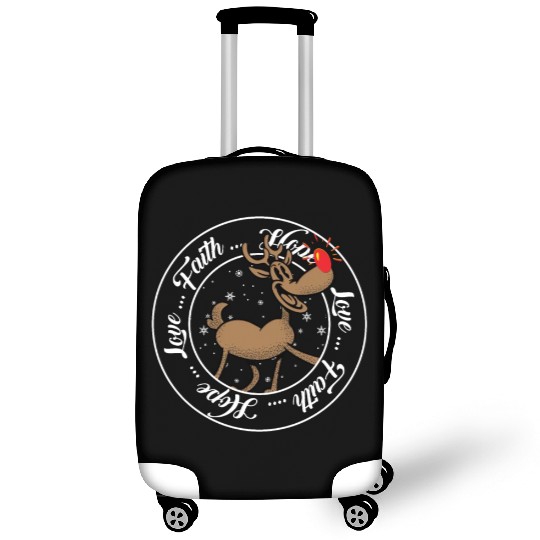 Religious Family Faith Hope Love Christmas Luggage Covers