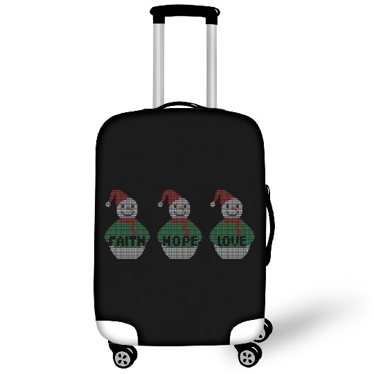 Religious Family Faith Hope Love Christmas Luggage Covers