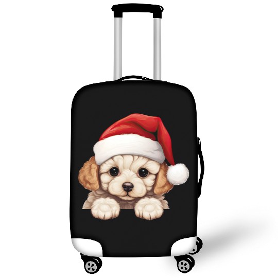 Bichon Frise Christmas Dog Luggage Covers