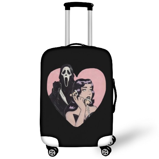 ghostface phone call love heart Luggage Covers