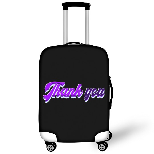 Typography Thank you Luggage Covers