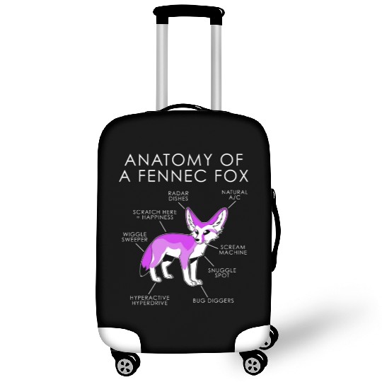 anatomy of zennex fox Luggage Covers
