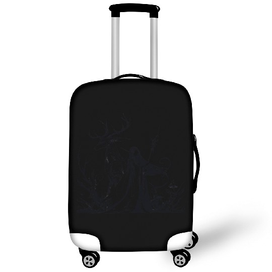 Summoning elf mage with a majestic deer RPG Design Luggage Covers