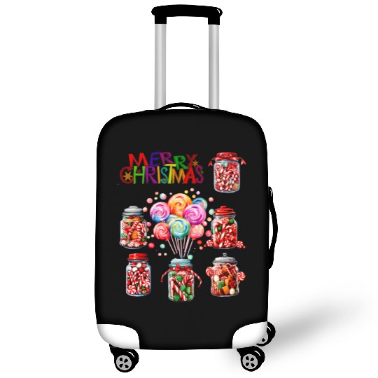 Merry Christmas Sweet Candy Canes Luggage Covers