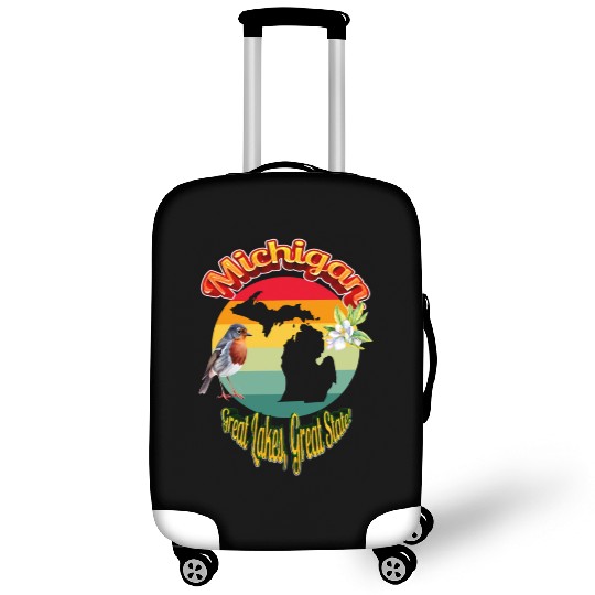 Michigan: Great Lakes, Great State! Luggage Covers