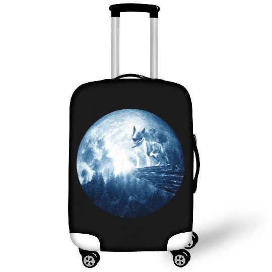 Bull Terrier Miniature Dog Moon Dog Mom Dad Women Luggage Covers