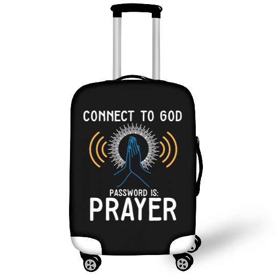 Connect to God I Love Jesus Believer Worship Luggage Covers