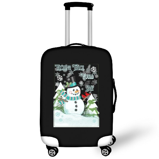 Funny Cranky Snowman Luggage Covers