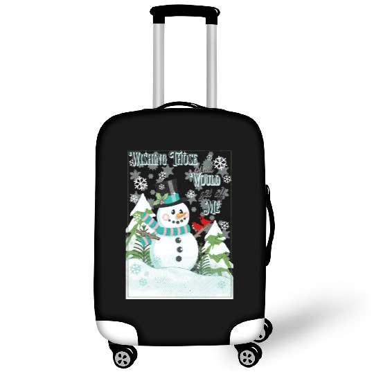 Funny Cranky Snowman Luggage Covers