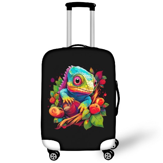 Cute Chameleon for Lizard Pet Lover Luggage Covers