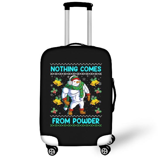 Snowman Nothing Comes from Powder Funny Luggage Covers