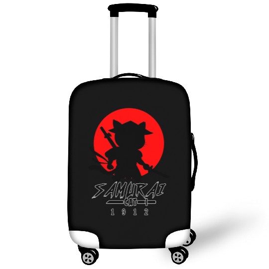 Samurai Cat Luggage Covers