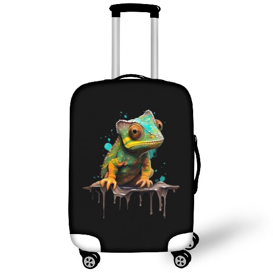 Cute Chameleon for Lizard Pet Lover Luggage Covers