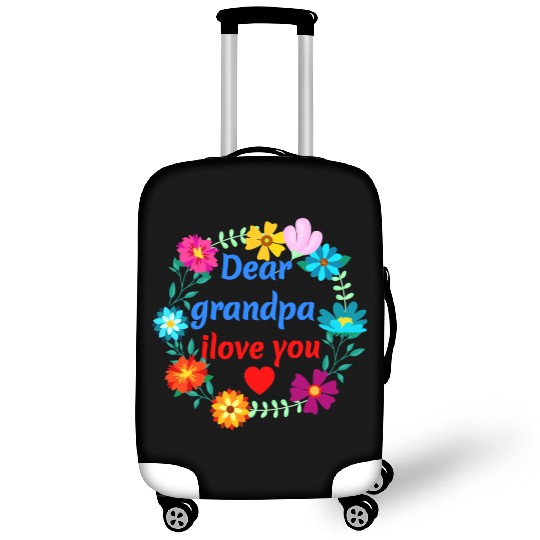 Dear Grandpa, i Love You - Grandad Flowers Luggage Covers