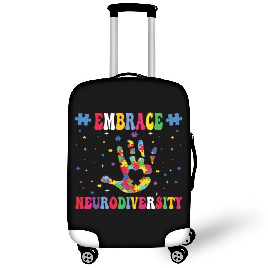 embrace neurodiversity - Embrace ADHD Autism ASD. Luggage Covers