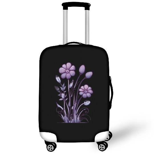 Lavender Majesty: A Tapestry of Orchids and Lilacs Luggage Covers