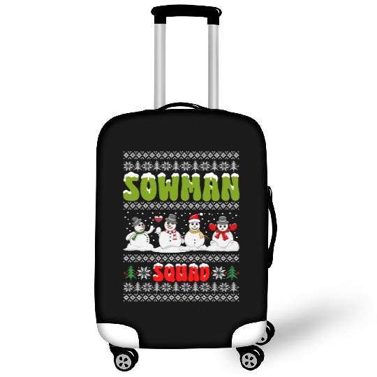 Snowmen Sowman Squad Friends X-Mas Snow Lover Luggage Covers