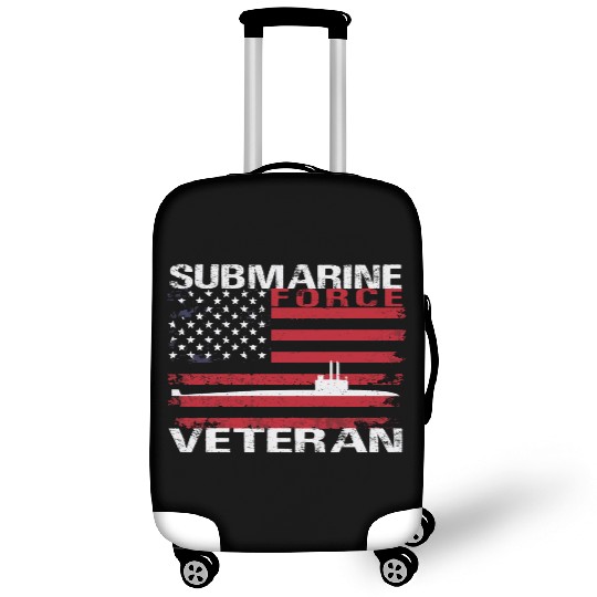 Submarine Force Veteran Usa Flag White Stars Luggage Covers
