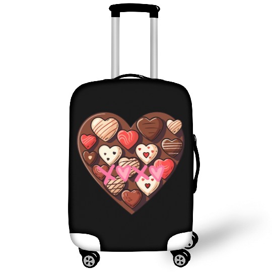 Chocolate XoXo Valentine's Day Luggage Covers