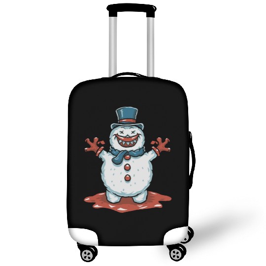 frosty snowman creepy Luggage Covers