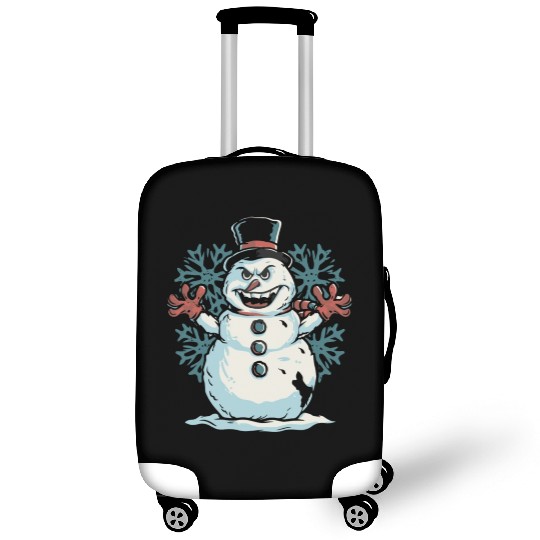 frosty snowman creepy Luggage Covers