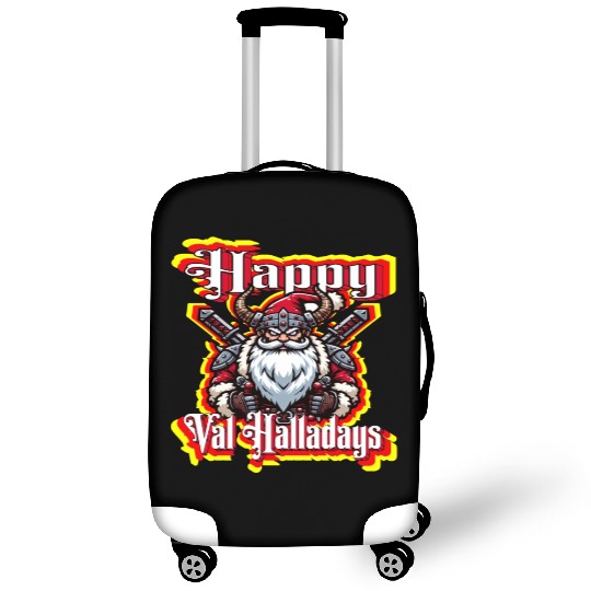 Viking Santa Happy Val Halladays Xmas Holidays Luggage Covers