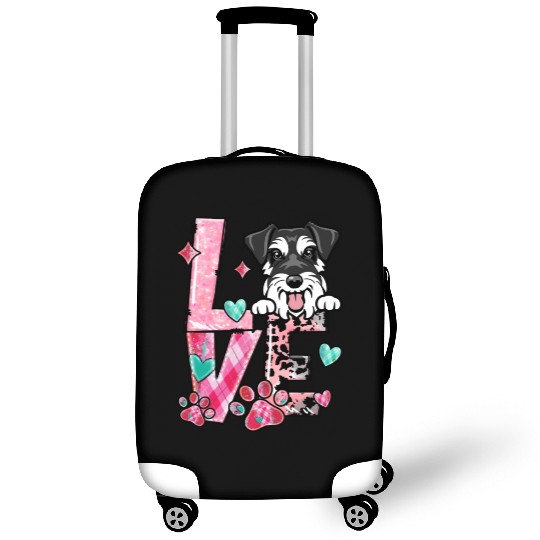 Mini Schnauzer Dog I Love My Dog Fur Baby Valenti Luggage Covers