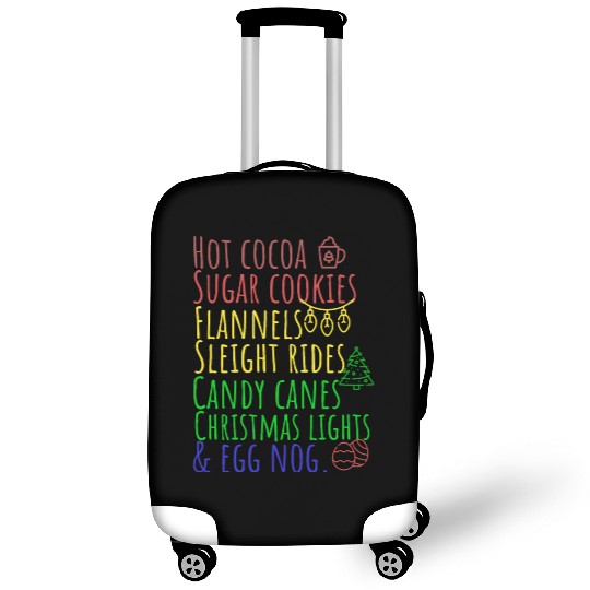 Hot cocoa sugar cookies Christmas lights Luggage Covers