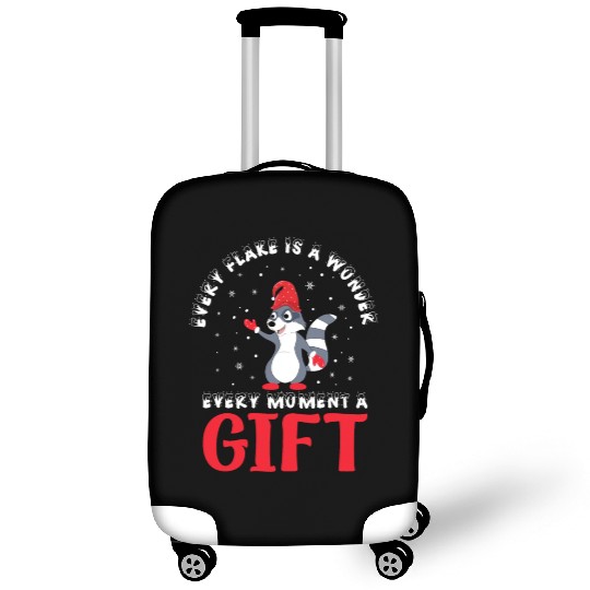 Raccoon Snowflake Wonder Luggage Covers - Christmas