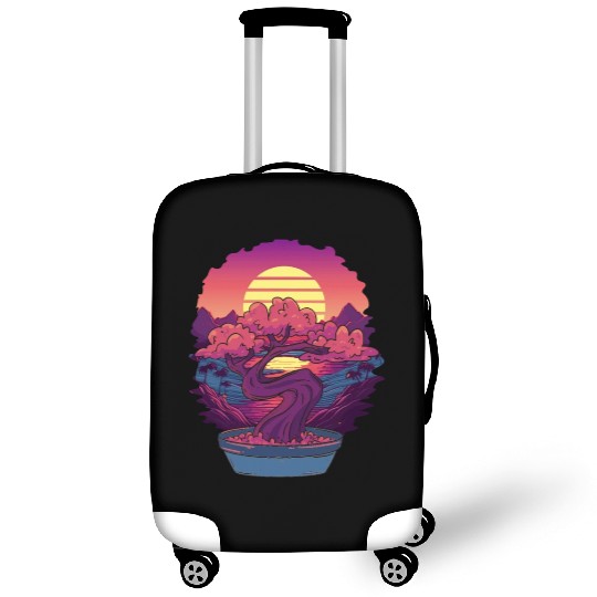Bonsai Tree and The Rising Sun In Japan Design T-S Luggage Covers