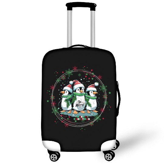 Christmas penguins Luggage Covers