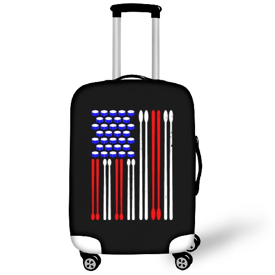 Druming Drummer usa flag for 4th of july Luggage Covers