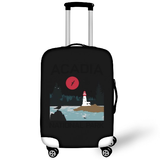 Acadia National Park 80s Maine Mount Island Luggage Covers