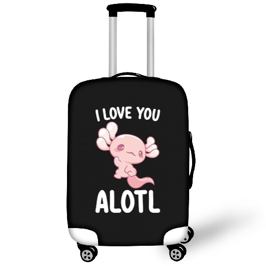 I Love You Alotl Axolotl Valentine's Day Luggage Covers