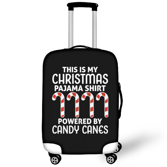 This is My Christmas Pajama Luggage Covers Candy Canes