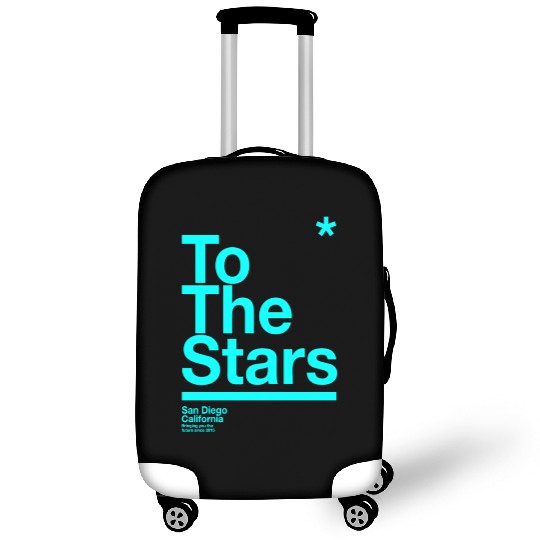 To The Stars Light Blue Luggage Covers