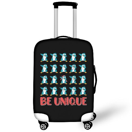 Gambler Christmas Penguins Be Unique X-Mas Luggage Covers