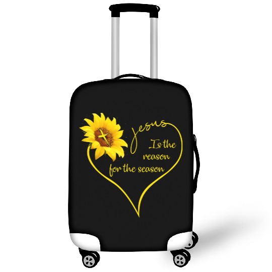 Sunflower Jesus Is The Reason For The Season Luggage Covers