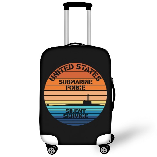 Sunset Us Submarine Force Silent Service Luggage Covers