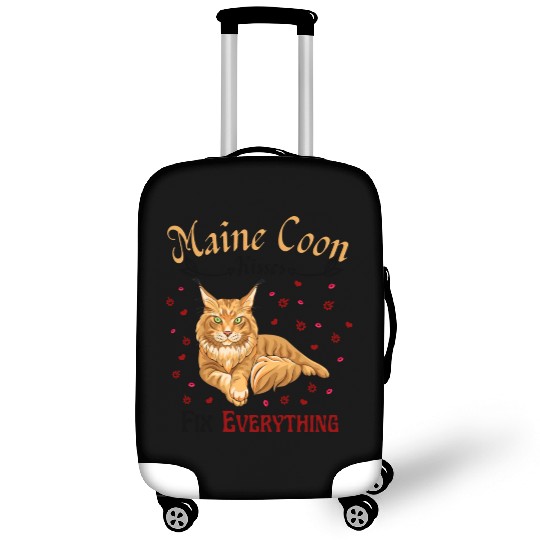Maine Kisses Fix Everything Cute Maine Cat Lover Luggage Covers