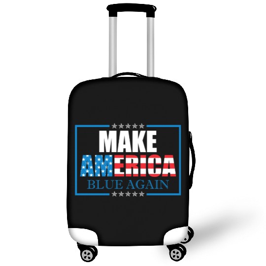 Make America Blue Again Patriotic American Flag Luggage Covers
