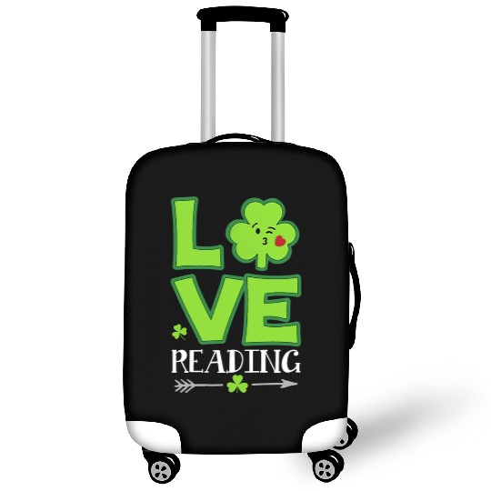Love Shamrock Reading Teacher Funny St Patricks Da Luggage Covers