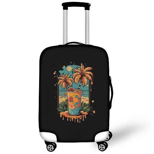 Tropical Bliss: Beach Cocktail Vibes Luggage Covers