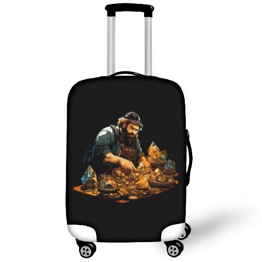 Lapidary Artist Gemstone Stone Collecting Stone Luggage Covers