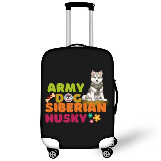 Siberian Husky Dog Husky Dog Lovers Luggage Covers