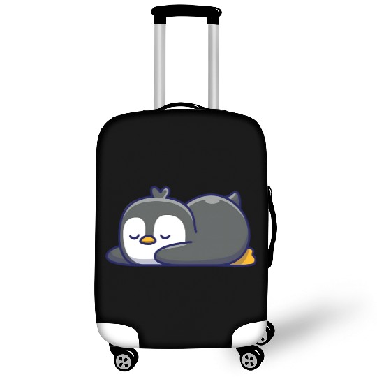 Cute penguin sleeping Luggage Covers