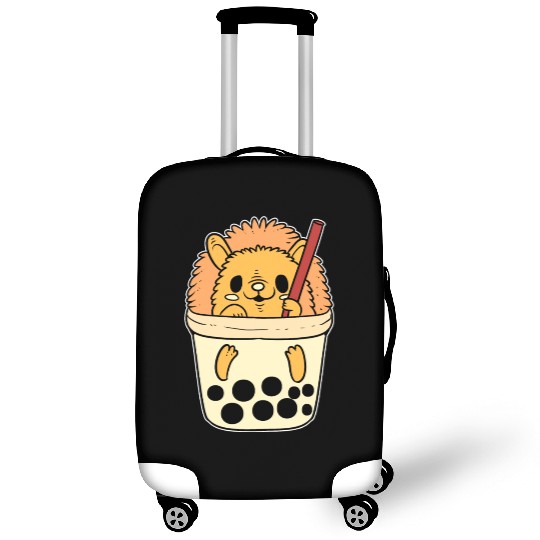 Boba Tea Hedgehog Pet Lover Gift Luggage Covers