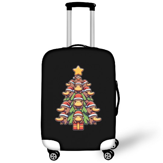 Platypus, Christmas Tree, Merry Christmas Luggage Covers
