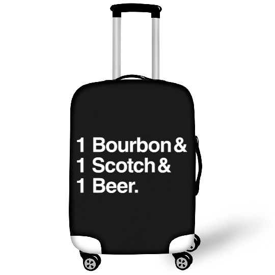 1 Bourbon 1 Scotch 1 Beer Luggage Covers